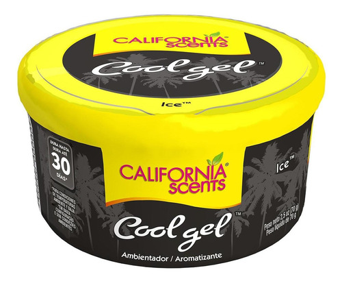 12 Pza Aromatizante Ambiental Cool Gel California Scents