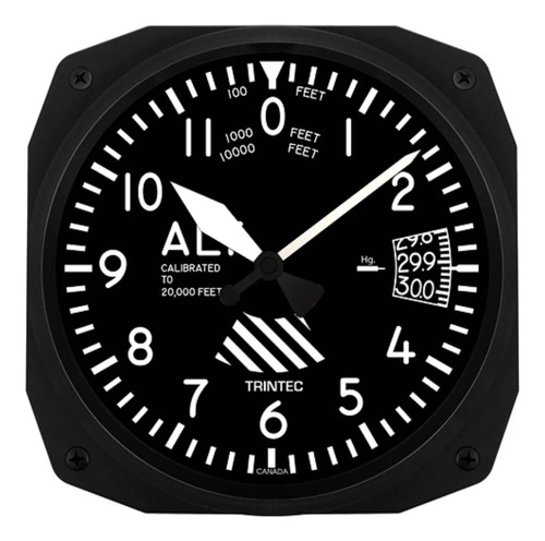 Reloj De Pared Estilo Instrumento Altímetro De Aviación Trin