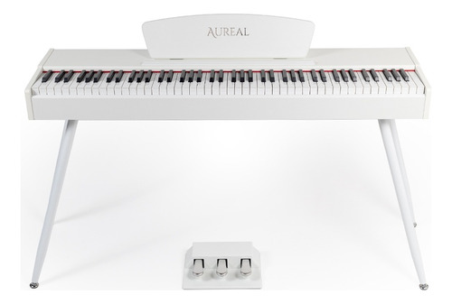 Teclado Aureal S195 Piano Digital 88 Teclas Pesadas Touch Wh