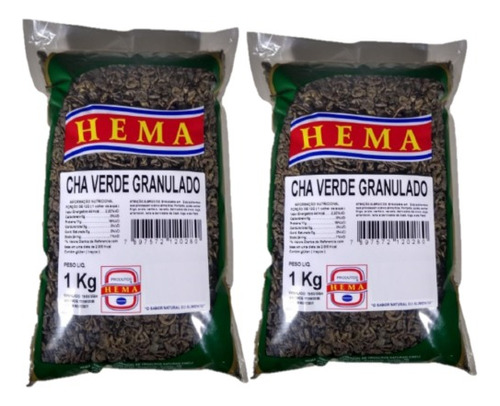 Chá Verde Granulado Importado - Hema 2 Kg