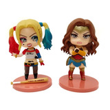 Dc Comics Harley Quinn & Wonder Woman Figuras En Bolsa