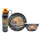 Vajilla Melamina Jurassic Park-world 3pz Infantil Plato Vaso