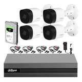 Kit Seguridad Dahua Full Hd Dvr 8 Disco 1tb Y 4 Camaras 2mpx