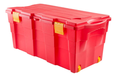 Caja Baul Organizadora 100 Litros Wenco Rojo