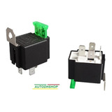 Relevador Automotriz 12v 4 Pin Con Fusible Integrado 1 Pza.