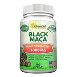 Maca Negra Pura 1000 Mg Fuerza Máxima 180 Cápsulas