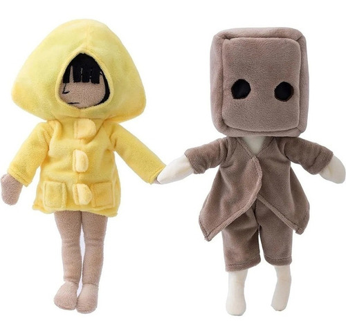 2pcs Little Nightmares Ii Six Mono Muñeco Peluche Juguete