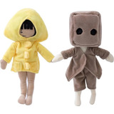 2pcs Little Nightmares Ii Six Mono Muñeco Peluche Juguete