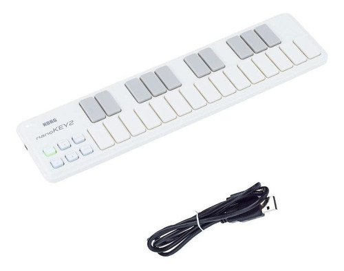 Teclado Controlador Korg Nanokey 2 Usb Midi Branco