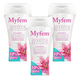 Jabon Intimo Myfem Shampoo 200ml Hipoalergénico Kit 3 Piezas