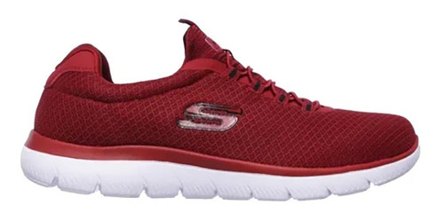 Tenis Running Skechers Summits - Rojo - Blanco