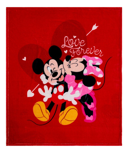 Cobertor Frazada Mickey Y Minnie Love Forever - Providencia