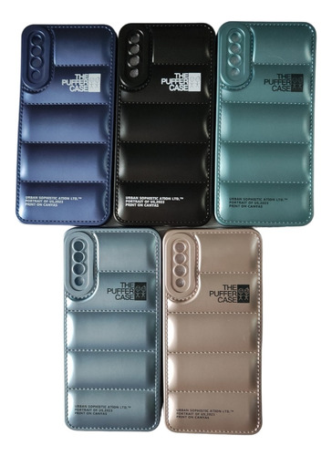 Funda Puffer Metalizada Para Sam A20 A30 A12 A51 A30s A50