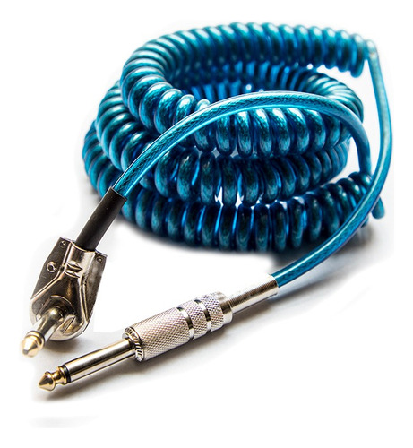Cable Espiral Para Guitarra Tipo Resorte Teléfono Plug L