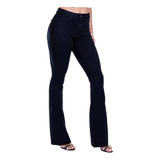 Calça Jeans Preta Biotipo Flare Feminina Boca De Sino 28761