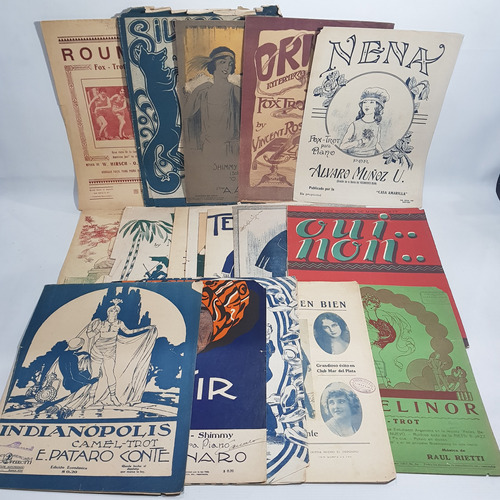 Antiguas Partituras Fox Trot Portada Art Nouveau Mag 57568