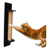 Arranhador De Parede Vertical 30cm Madeira E Sisal Pra Gatos