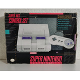 Consola Súper Nintendo En Caja Snes De Colección 