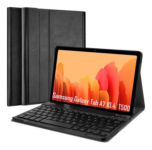 Capa Book + Teclado + Mouse - Galaxy Tab A7 2020 T500 T505