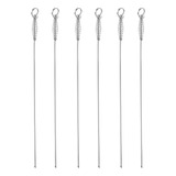 Palitos De Barbacoa Metal Kabob Spit Spring Spit, 6 Unidades