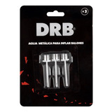 3 Agujas Metalicas Blister Para Inflar Balones Pelota - Drb®