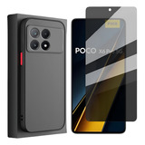 Capinha Para Poco X6 Pro + Pelicula Privacidade Hydrogel 