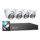 Foscam Sistema De Camara De Seguridad 4k 8mp Nvr Poe De 8 Ca