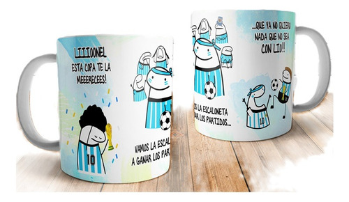 Plantilla Argentina Flork Cancion Mundial Sublimar Tazas 