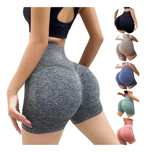 Calça Curto Levanta Bumbum Feminino Push Up Academia Yoga