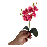 Kit 3 Mini Orquídeas Siliconada Artificial Decoração Festa