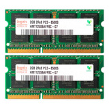 Memória Notebook Hynix 2x 2gb = 4gb Ddr3 1066mhz Pc3 8500s