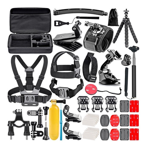 Kit De 55 Accesorios Go Pro Session/hero 7 6,5,4,3 Minimalet