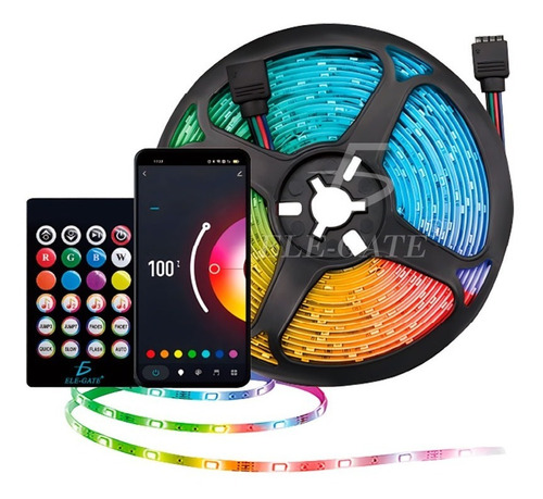 Tiras De Luces Led 5050 Rgb 5 Metros App Bluetooth Control