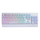 Teclado Redragon Kala K557w-rgb Branco Switch Brown Mecânico