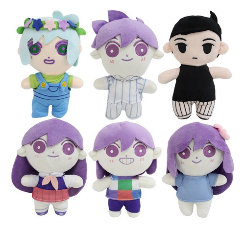 A 6pcs Omori Boneca Pelúcia Brinquedo Presente Para Crianças