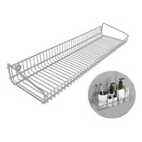 Organizador De Baño Para Duchas Gris Acero 50cm P/ Pared