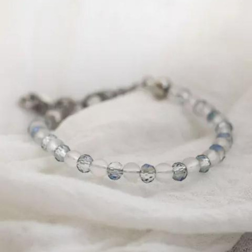 Pulsera Potencia Con Piedra Genuina Cuarzo Cristal Mujer