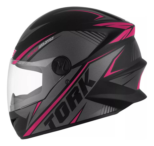 Capacete Moto Pro Tork R8 Fechado Viseira 2 Mm Com Nf