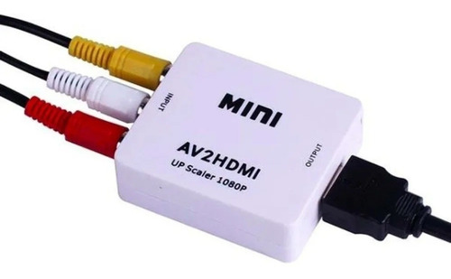 Adaptador Convertidor Av Rca Video A Hdmi Tv Deco Ps2 Wii