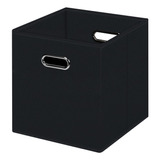 Heayeeg Cubos De Almacenamiento Plegables Negros, Caja De A.