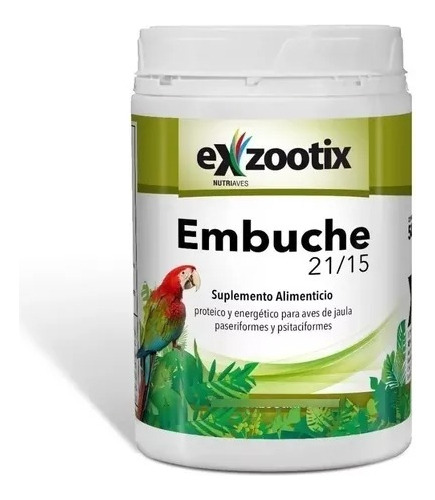 Pasta De Embuche Aves Loros  Cotora Exzootix 21/15 X 500 Gr