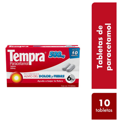 Tempra Tableta 500 Mg, 10 Tabletas | Envío gratis
