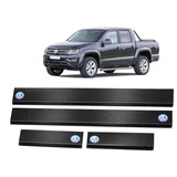 Cubre Zocalos Simil Carbono P/ Volkswagen Amarok Accesorio