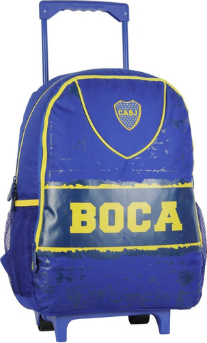 Mochila Boca Juniors Con Carrito Lic Oficial Original