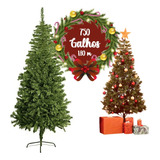 Árvore De Natal Luxo Cheia Pinheiro Grande 180cm 750 Galhos