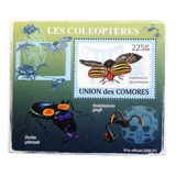 Comores Insectos, Bloque 1 Sello Coleop 225fc 09 Mint L9323