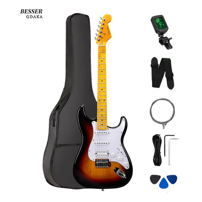 Guitarra Eléctrica Besser Gdaka Professional Hss De Aliso For Principiantes Adults, Guitarra Kit With Arce Brazo And 22 Trastes For Rock and Jazz | Envío gratis