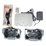 Video Game Ps1 Slim Completo +02 Controles