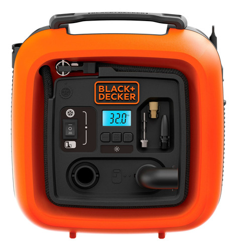 Inflador Digital Multipropósito 12v Black+decker Bdinf12-la Color Naranjala