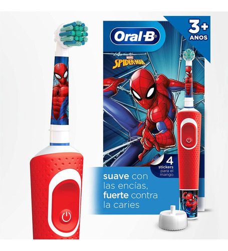 Cepillo De Dientes Eléctrico Oral-b Spider-man +3